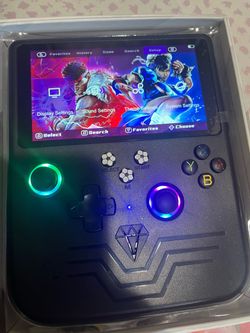 Handheld Retro Game Console with RGB Lighting