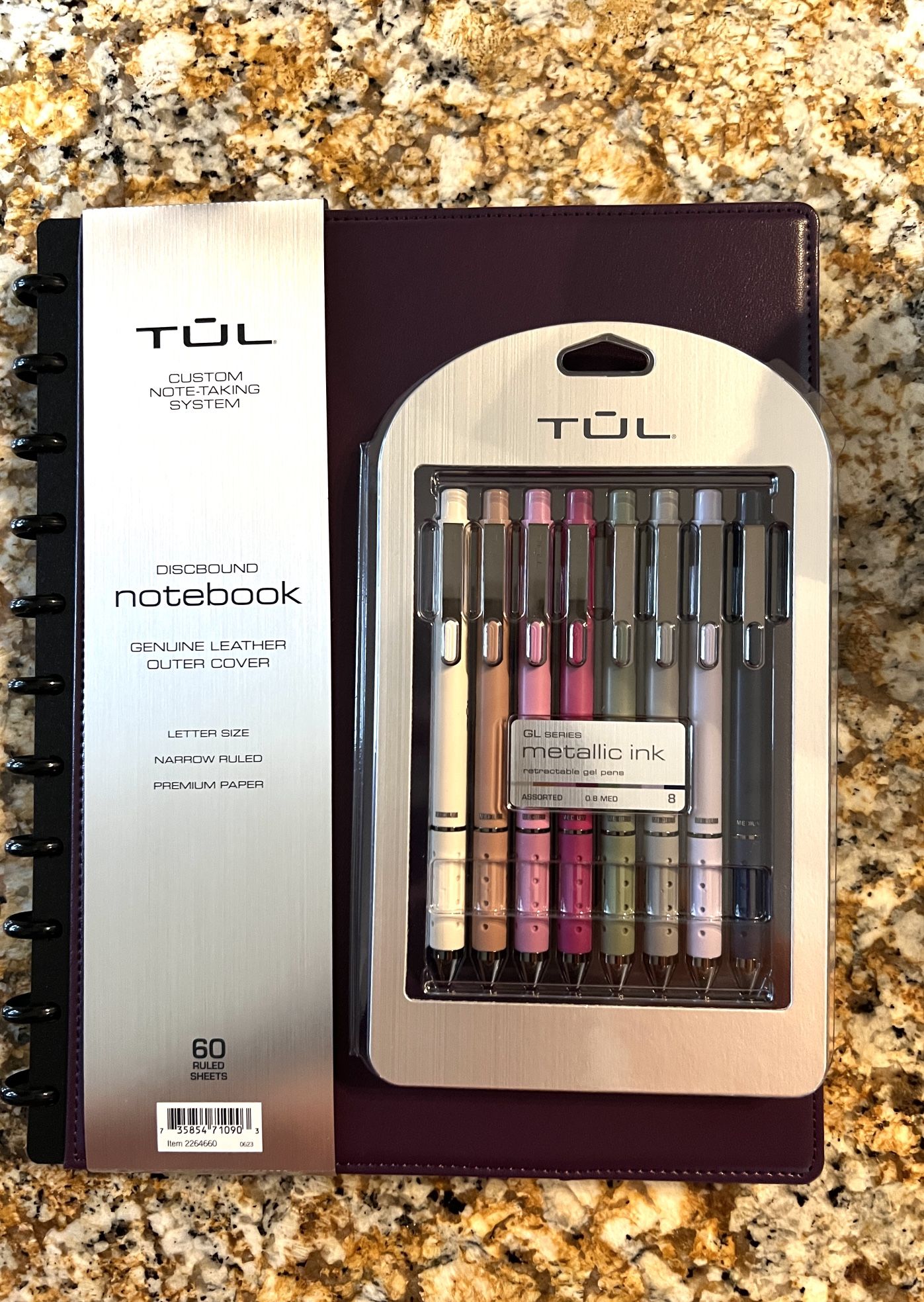 TUL Purple Notebook & Gel Pen Bundle-$FIRM