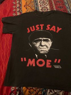 Three Stooges 'Just Say Moe' Graphic T-Shirt