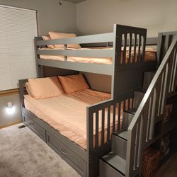 Bunk Bed, Full Bottom, Twin Top