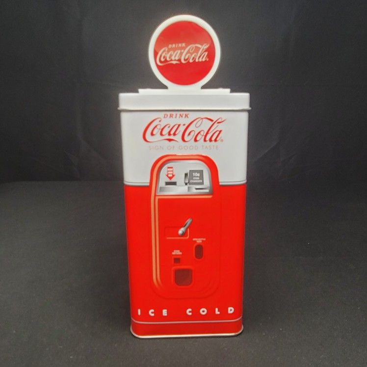 Coca Cola Gas Pump Coin Tin Piggy Bank