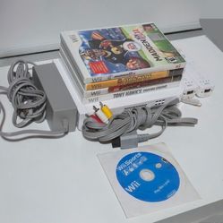 Nintendo Wii Console RVL-001 White Bundle!