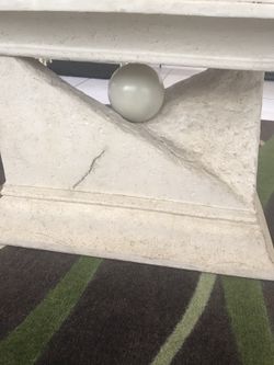 Coffee table with glass top