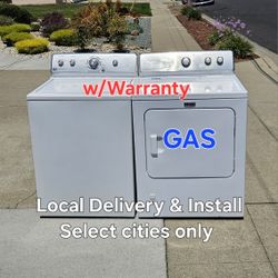 Maytag Washer & GAS Dryer Set Local Delivery With Warranty 