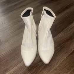 Via Spiga White Ankle Boots