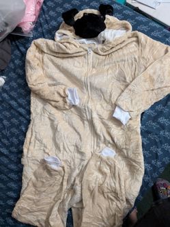 Dog Onesie Costume Adult Size Small with Pockets
