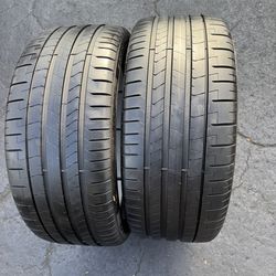 2 tires 265-35-22 Pirelli 70% Tread Life $170 For Both Mounted and Balanced