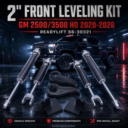🔥 2" FRONT LEVELING KIT W/ FALCON 2.1 SHOCKS AND FORGED TORSION KEY - GM 2500/3500 HD 2020-2026 🔥