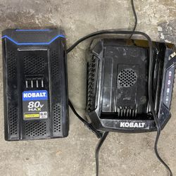 80v 6.0ah Kobalt Lithium Battery W/ Charger