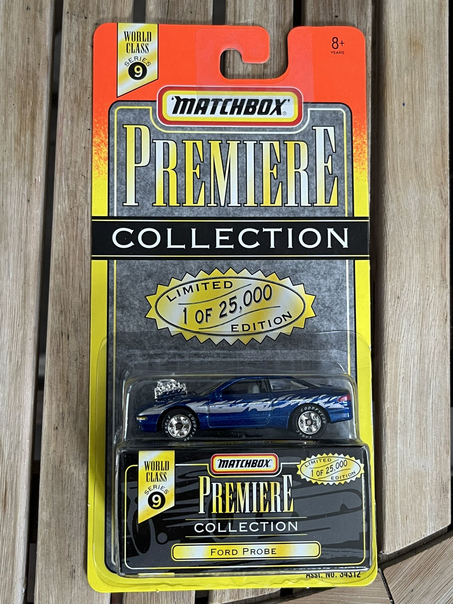Matchbox Premiere Collection ford probe gt drag muscle 90s blue vintage NIB rare