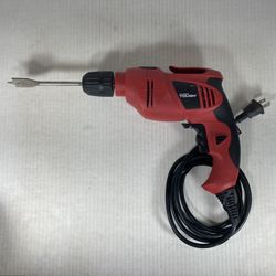 Hyper Tough 5 Amp Corded Drill 3/8 Inch Keyless Chuck, Variable Speed, Lock-On