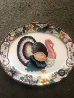 Turkey Platter large THANKS GIVING!!!