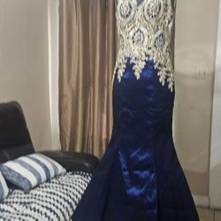 Prom Or Occasion Dress Royal 👗 Beautiful Size 10