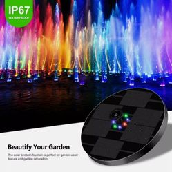 Solar Powered Floating Water Fountain