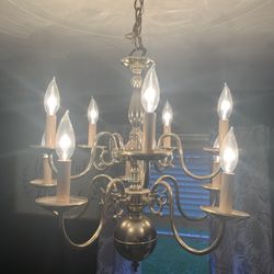 BRASS CHANDELIER 