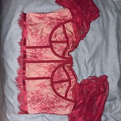 Red Corset Top 0XL