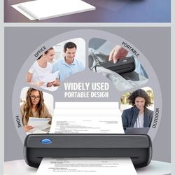 Inkless Portable Wireless for Travel - High Resolution, 4200mAh Battery, 