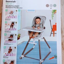 Ingenuity Beanstalk Highchair Model Name Ray Baby Toddler + 6 in 1 Highchair Converts Infant Seat to Dining Booster