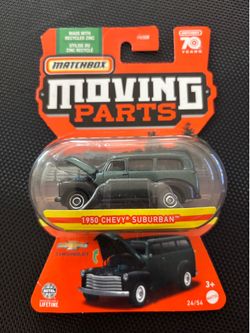 MATCHBOX MOVING PARTS MBX 1950 CHEVY SUBURBAN GREEN