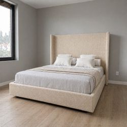 Bed Frame Beige 