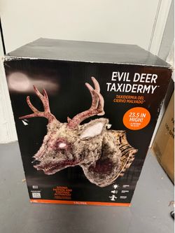 Evil Deer Taxidermy Halloween Decor