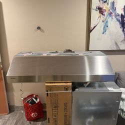 THERMADOR 48" STAINLESS STEEL HOOD FAN VENT W/ 1200 CFM MOTOR