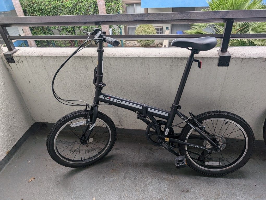 ZiZZO Campo 20 inch Folding Bike with 7-Speed, Adjustable Stem, Light Weight Frame