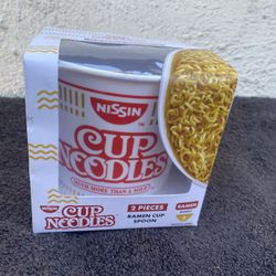 NISSIN Cup Noodles Ramen Bowl And Spoon Set