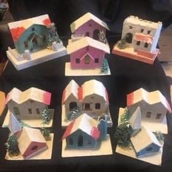 Papier-mâché village