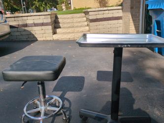 Stool and Instrument Tray Stand Set