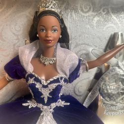 *NRFB* **RARE** 1999 Special Millennium Edition:  Blue Eyed African American Princess Barbie