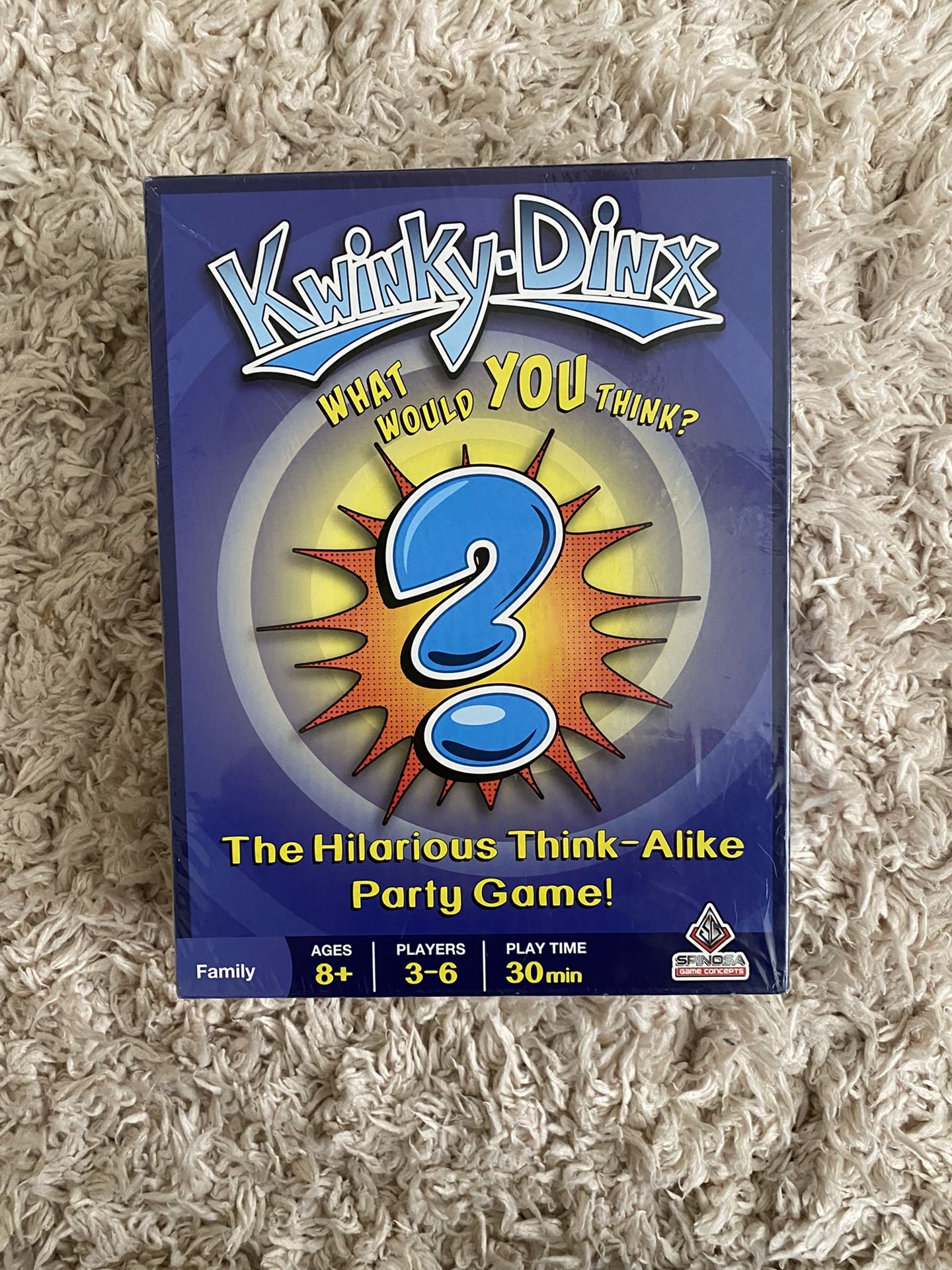 rare spinosa kwinky dinx  party,family card game