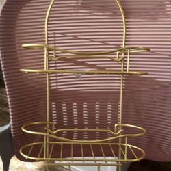 Gold Bathroom Organizer
