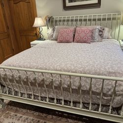 Beautiful King Wrought Iron Bed Frame 