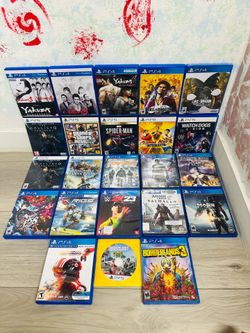 Playstation 5 Games And PlayStation 4 Games ( Used , Tested Working )  Read Description)