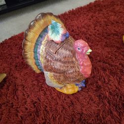 Fitz and Floyd Autumn Bounty Collection Turkey Teapot. 