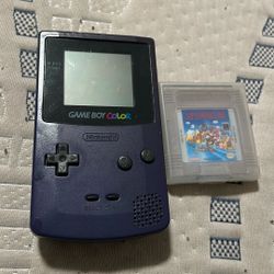 Gameboy color and super mario land 1989 in cartridge