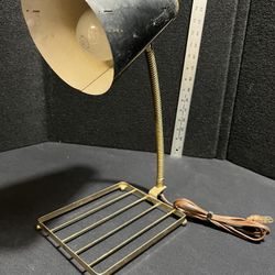 Mid Century Desk Lamp Gooseneck with Rack