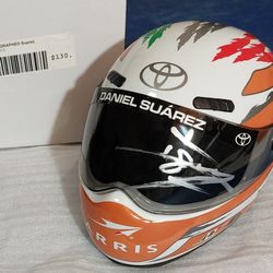 SIGNED Daniel Suárez Mini Helmet Set-NASCAR - 2015 Rookie of the Year 