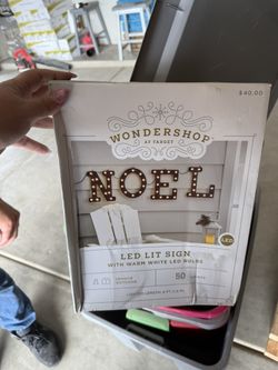Noel Christmas Light Sign New