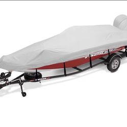 Trailerable Boat Cover 17-19ft with Outboard Motor Cover
