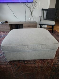 Upholstered Ottoman w/ Storage from Ikea