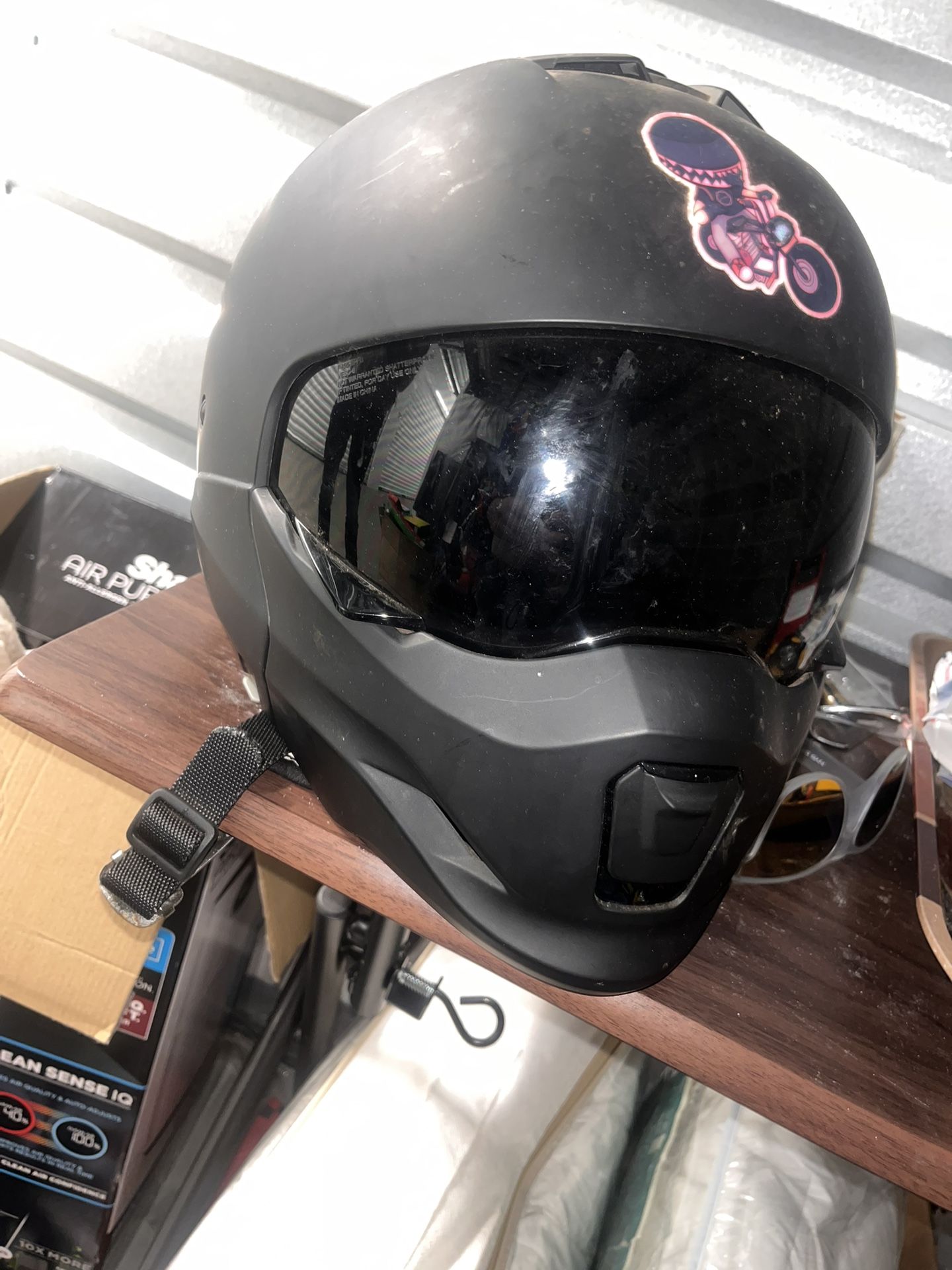 Badass Riding Helmet W/Bluetooth Dual Bass Headphone Set
