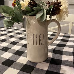 Two Rae Dunn Pitchers