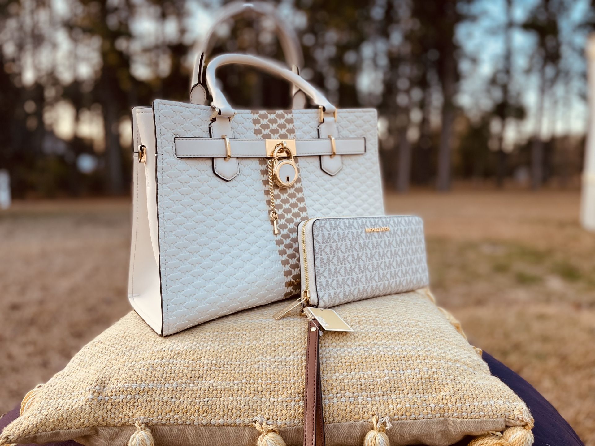 Hamilton Satchel Bag By Michael Kors (Comes with Wallet)