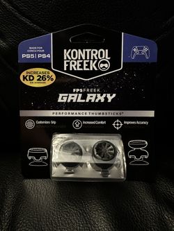 Black Galaxy Kontrol Freek 1 Mid Rise 1 High Rise PS4/PS5 Controllers Accessory