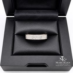 925 Sterling Silver Cubic Zirconia Wedding Band Ring Size 9,10,11 or 11