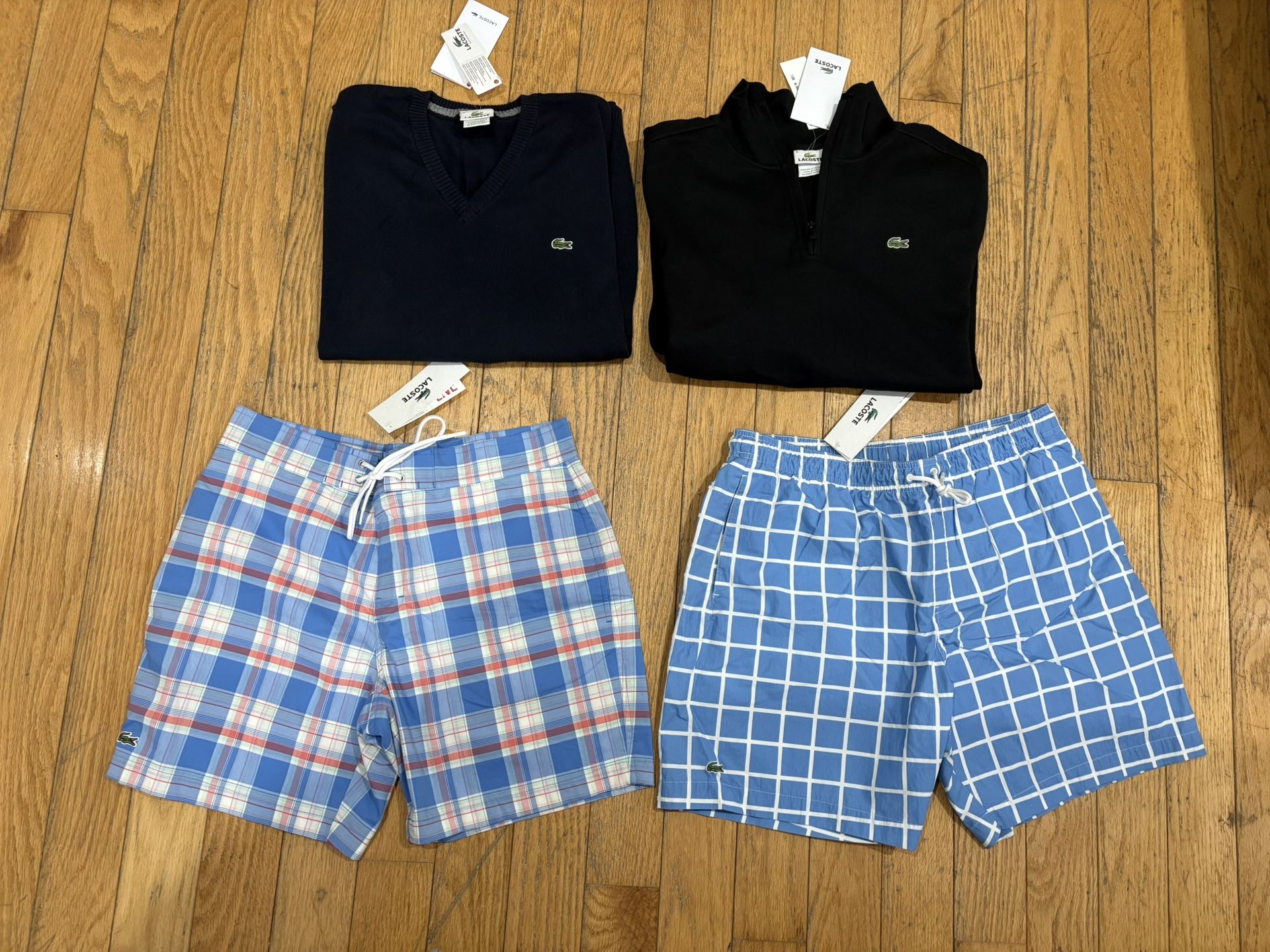 New Lacoste Sweaters / Shorts Large Adidas Carhartt Jersey Weights Shirt Vest Patagonia Nike Jacket Black Yankees Mets Knicks Scooter Bike Jordan