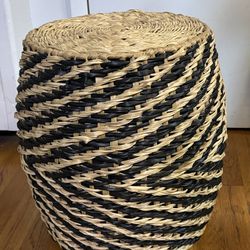 Side table / ottoman / stool - wicker /rattan