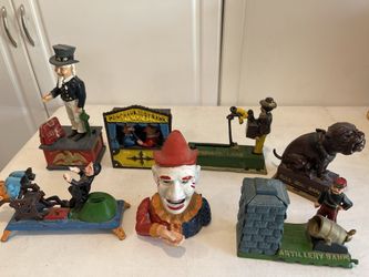 Antique Toys Metal iron Mechanical bank Vintage